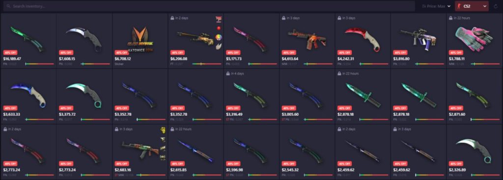 csgo skins trading